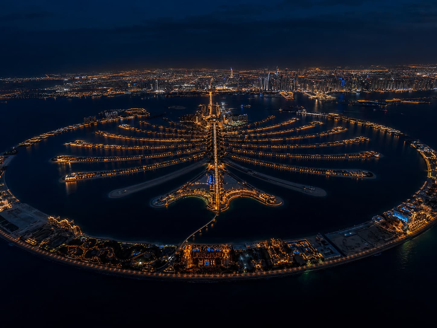 Palm Jumeirah · fronds aerial